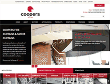 Tablet Screenshot of coopersfire.com